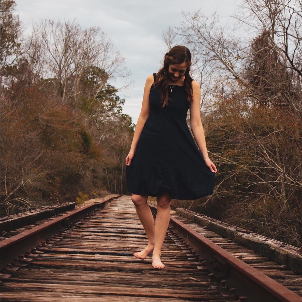 Navy blue dress